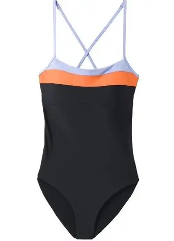 prAna Lurisia Black One Piece Swimsuit Swimwear Bathing Suit