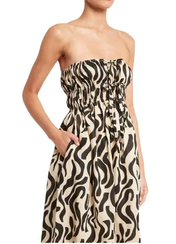 Faithfull the Brand Contessa Graphic-Print Linen Midi Dress
Size 8 NWOT