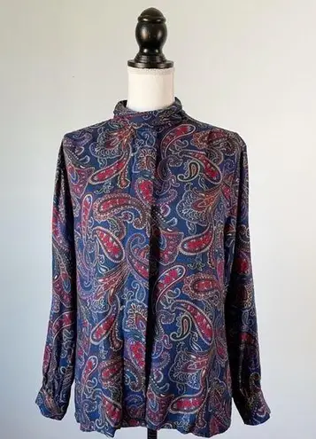 Pendleton | Paisley Button Down Blouse Sz 12