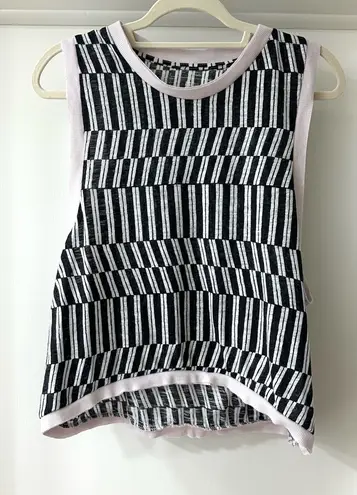 Free People Movement FP Movement Love Printed Tank Top, Black and White Striped, Size M, Free People - Image 1