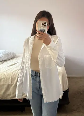 Cloth & Stone White Button-Up  Shirt - Image 1