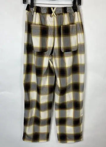 Urban Outfitters  size XS Super High Rise Plaid Trouser Pant pleated straight leg