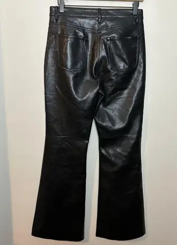 Wilfred Free Wilfred- The Melina Flare Pant Black Vegan Leather High-Rise