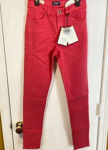 Seven7 women's size 27 high rise heavy twill KATE stretchy skinny jeans 27x30