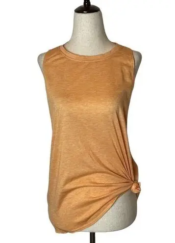 icyzone  Orange Sleeveless Crew Neck Racerback Tank Top Size M