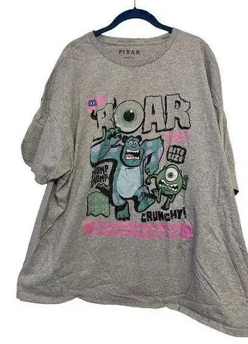 Disney Pixar Monsters Inc Monsters University gray t