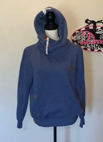 Zanzea Collection blue anchor nautical hoodie sweatshirt