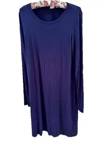 GAP Navy Long Sleeve Shift Dress Small Tall Knee Length Closet Staple Minimalist Blue Size undefined