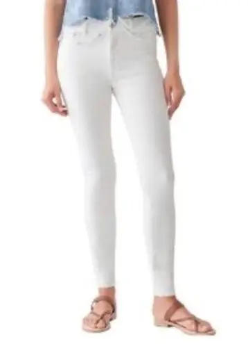 DL1961 Florence Porcelain Instasculpt Skinny Mid Rise Jeans White Sz 2/24