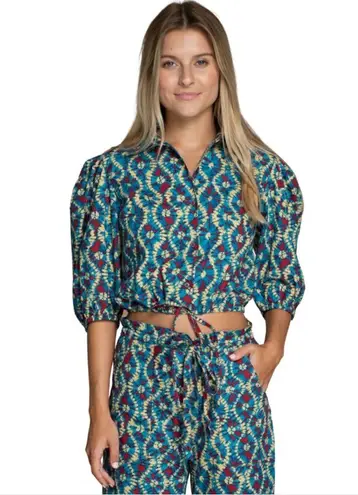 Olivia James The Label Purple Swirl Crop Top And Pant Set Size XS/S