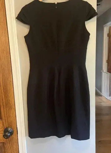 Marc New York Pleated Cap Sleeve Sheath Black Dress, Size 8 Party Dress Sorority