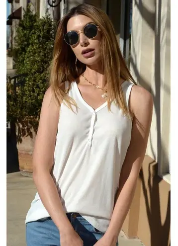 Esley Medium Chulk Pink V Neck Temperament V Neck Tank