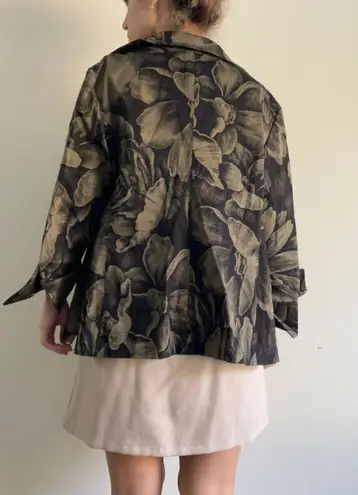 Ellen Tracy Flower Print Blazer Size 16