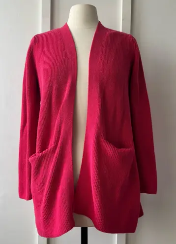 Gap  Bright Pink Open-Front Cardigan - Image 1