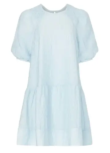 Club Monaco Tiered Cloud Dress in Blue, Size L