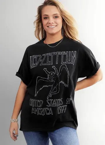 Brandy Melville Led Zeppelin Tee Black Size M