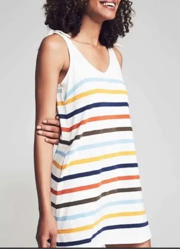 Faherty Florence Dress Toto Multi Stripe Size XS