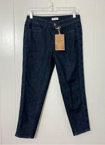 Coldwater Creek Jeans Women's Blue Denim Tuxedo Ankle Jeans Size 4P NWT