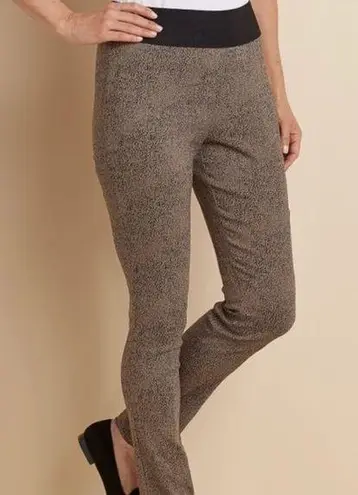 Soft Surroundings Sassy Speckled Animal Print Leggings Pants W-048 Sz M