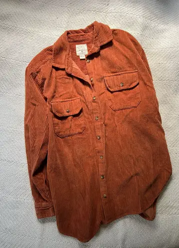 Orange Corduroy Billabong Jacket Size M