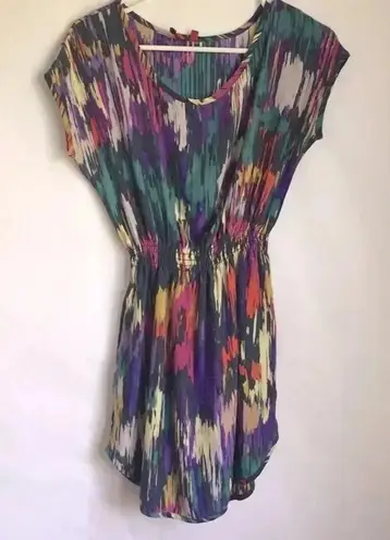 5/48 Boho Multicolored silk mini dress XS