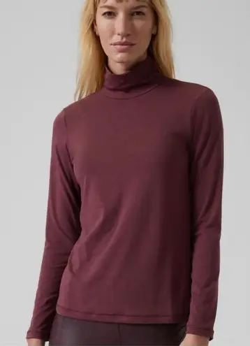 Athleta  | Essential Turtleneck in Decadent Chocolate thumbnail 1