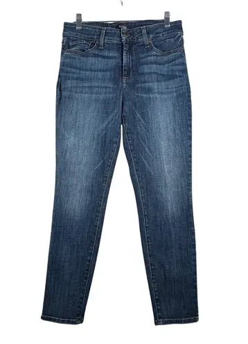 NYDJ Jeans Ami Skinny Ankle Women 10 Petite Dark Wash Fading Stretch Casual