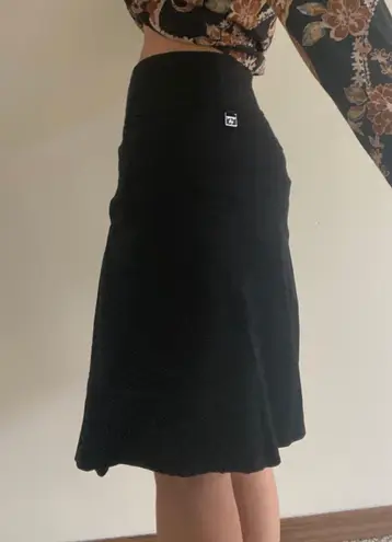 Adrienne Vittadini Black Knife Pleated Skirt