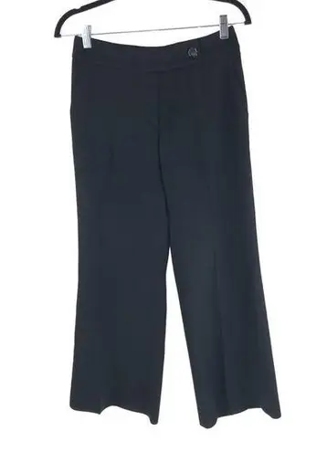 Emporio Armani Womens Antinea Dress Pants Wide Leg Black 6