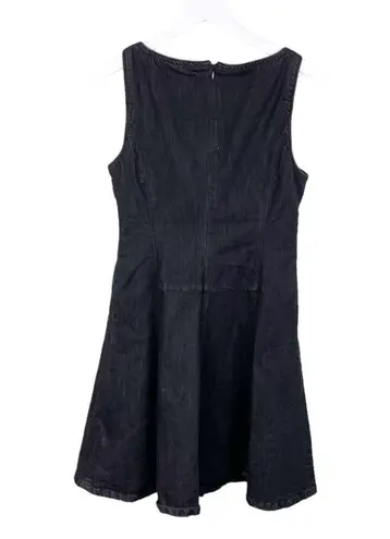 Pacific&Co Lauren Jeans Ralph Lauren Sleeveless Black Denim Fit & Flare Mini Dress