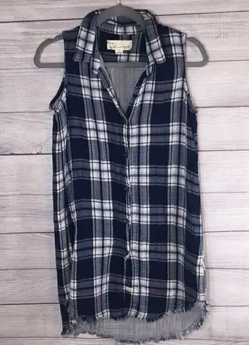 Vintage Havana Boutique - Plaid Button Down Tunic
