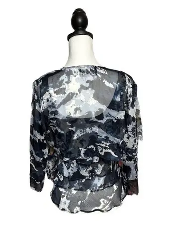 Alex Evenings Ruffled Camisole Sleeveless Top & Jacket Set Sz S