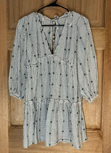Blue Island Striped Coverup size S