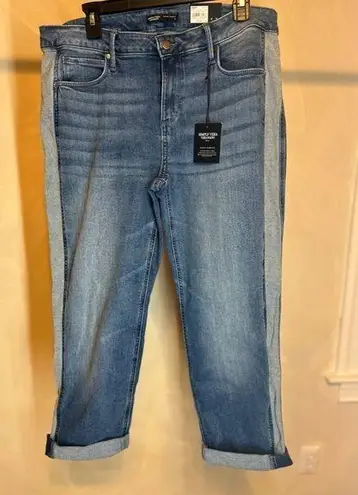 Simply Vera By Vera Wang Deven Jeans Straight Mid Rise Stretch Blue Women Sz 12