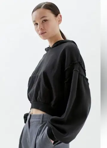 BDG NWT Black  Charlyee cropped hoodie sweatshirt Size XS - Image 1