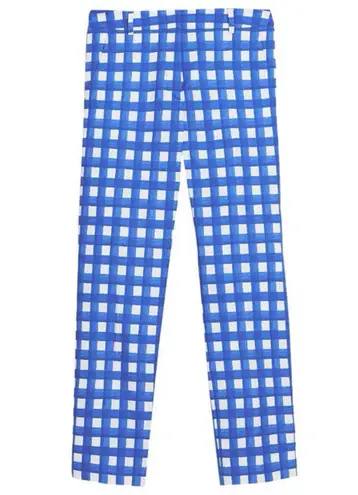 Max Mara Broad-Gingham Pants Size 16