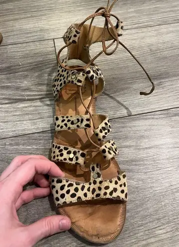 Dolce Vita Cheetah Print Sandals Brown Size 8.5