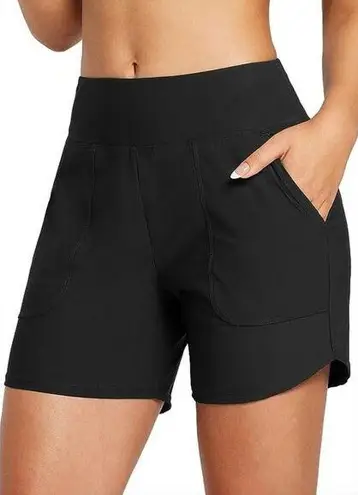 Baleaf Swim Board Shorts 2XL NWT 5" High Waisted Quick Dry Beach Pool Swim Ocean