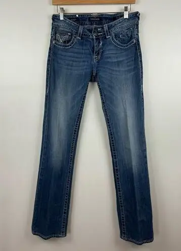 Vigoss  Womens The Dublin Boot Cut Denim Jeans Sz 28 | Cowgirl Retro Y2K Western