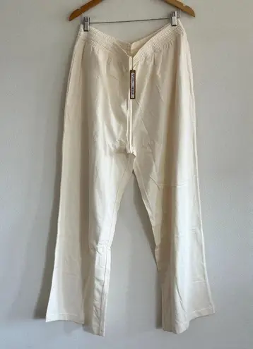 SKIMS Cotton Jersey Wide Leg Pant in Marble, Size Large