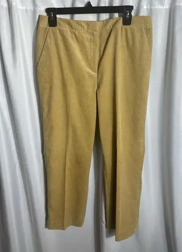 Brooks Brothers Women’s Size 10 32” Inseam Corduroy Pants Tan Color Stretch