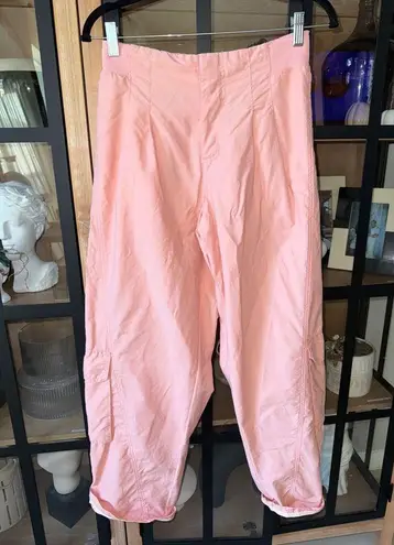 Free People Movement FP Movement Mesmerize Me Cargo Pants barrel dance low rise neon peach dance cuff