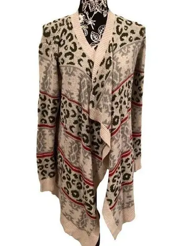 L Love Leopard Print Cardigan Casual Career Workwear Everyday