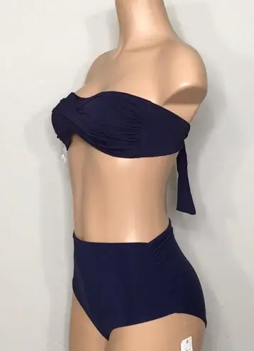 Anne cole  multi-way navy bikini. S/XS. NWT