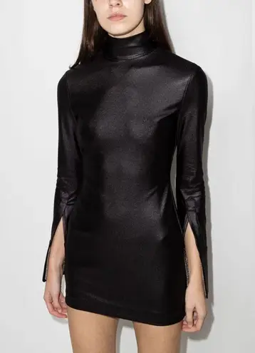 Alexander Wang NWT Crystal Cuff Tailored Stretch Jersey Long Sleeve Minidress XS