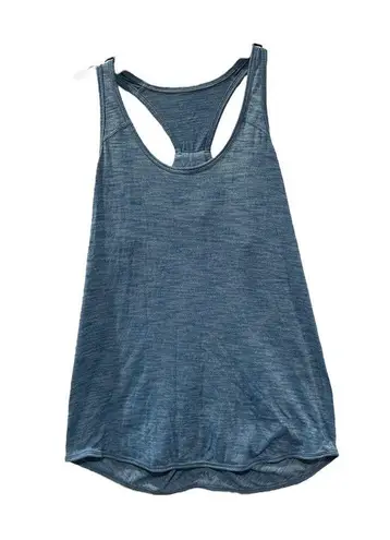 Lululemon  Women's Essential Tank Heathered Brilliant Blue Sz 8