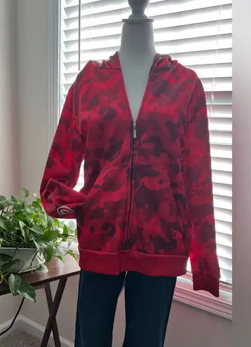 Red Camouflage Zip