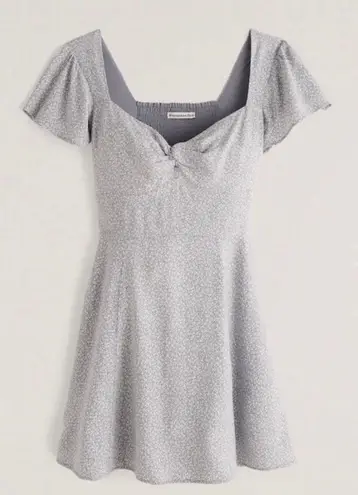 Abercrombie & Fitch Abercrombie Floral Mini Dress Blue - Image 1