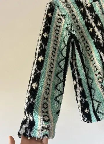 Crazy Train 90s Streetwear Fiesta Deep Pile Fleece Hoodie Women’s Size Medium