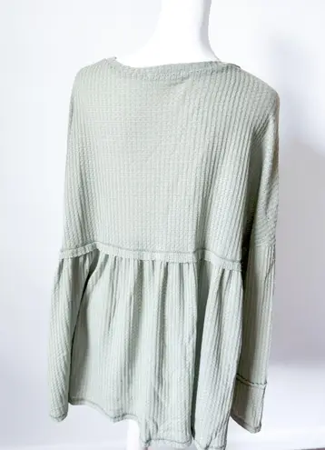 Veveret Boutique Veveret Waffle Knit Peplum